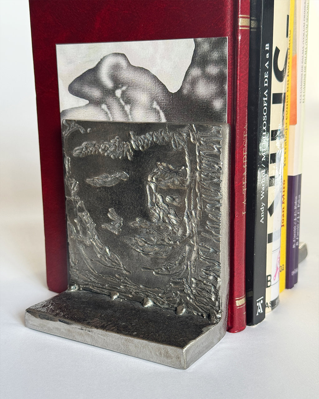 Aguanta llibres retrat